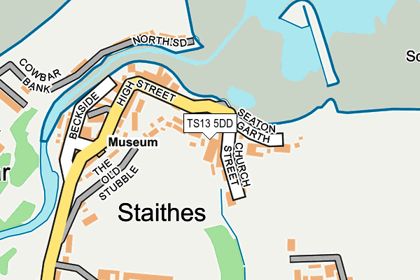 TS13 5DD map - OS OpenMap – Local (Ordnance Survey)