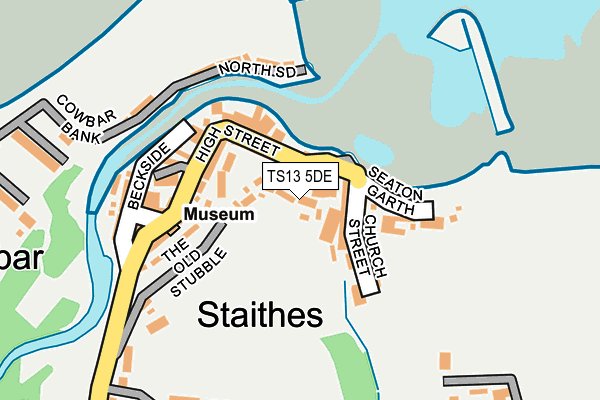 TS13 5DE map - OS OpenMap – Local (Ordnance Survey)