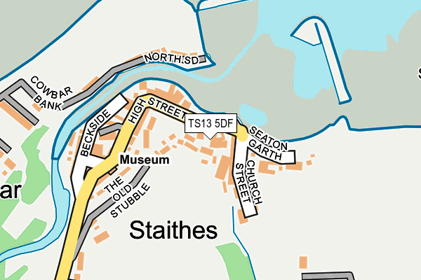 TS13 5DF map - OS OpenMap – Local (Ordnance Survey)