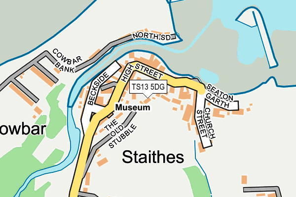 TS13 5DG map - OS OpenMap – Local (Ordnance Survey)