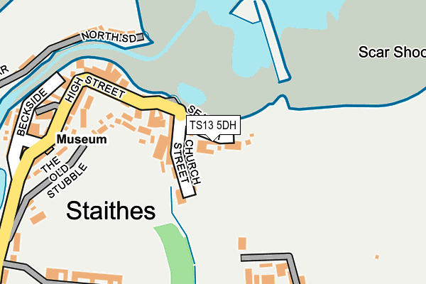 TS13 5DH map - OS OpenMap – Local (Ordnance Survey)