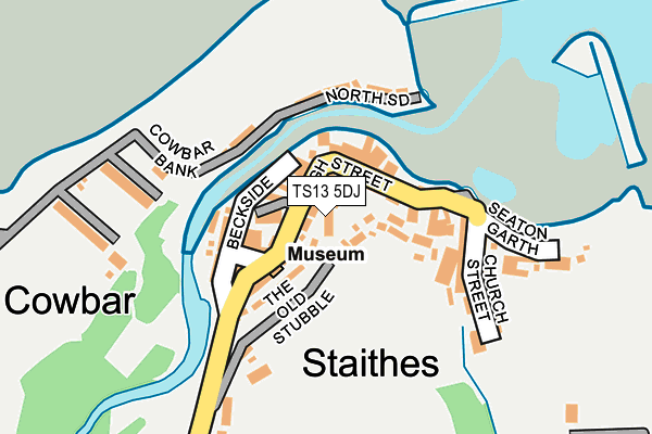 TS13 5DJ map - OS OpenMap – Local (Ordnance Survey)