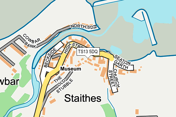 TS13 5DQ map - OS OpenMap – Local (Ordnance Survey)