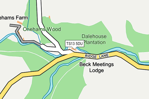 TS13 5DU map - OS OpenMap – Local (Ordnance Survey)