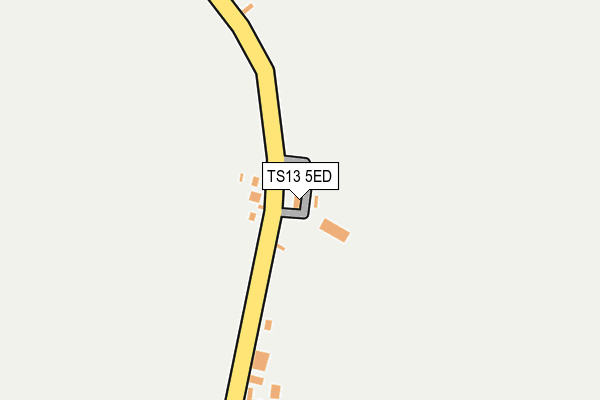 TS13 5ED map - OS OpenMap – Local (Ordnance Survey)
