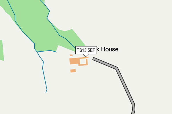 TS13 5EF map - OS OpenMap – Local (Ordnance Survey)