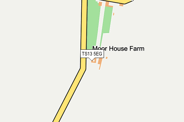 TS13 5EG map - OS OpenMap – Local (Ordnance Survey)