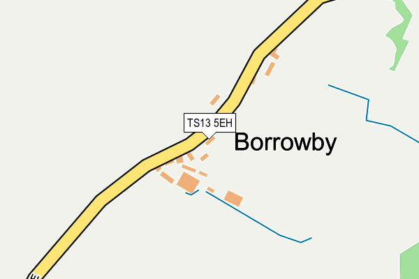 TS13 5EH map - OS OpenMap – Local (Ordnance Survey)