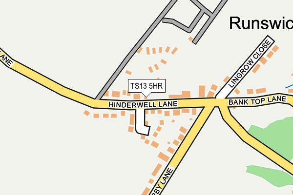 TS13 5HR map - OS OpenMap – Local (Ordnance Survey)