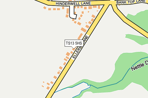 TS13 5HS map - OS OpenMap – Local (Ordnance Survey)