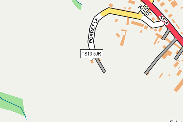 TS13 5JR map - OS OpenMap – Local (Ordnance Survey)