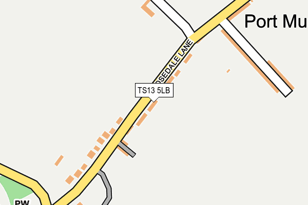 TS13 5LB map - OS OpenMap – Local (Ordnance Survey)