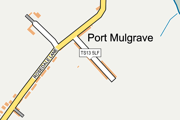 TS13 5LF map - OS OpenMap – Local (Ordnance Survey)