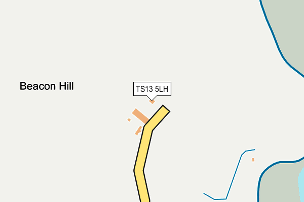 TS13 5LH map - OS OpenMap – Local (Ordnance Survey)