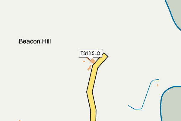 TS13 5LQ map - OS OpenMap – Local (Ordnance Survey)