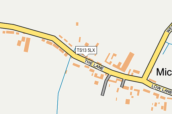 TS13 5LX map - OS OpenMap – Local (Ordnance Survey)