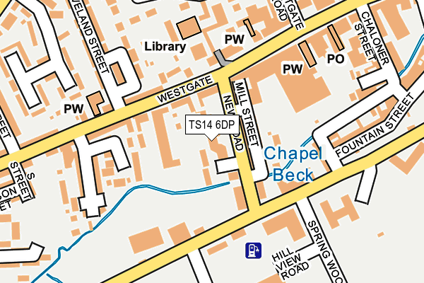 TS14 6DP map - OS OpenMap – Local (Ordnance Survey)