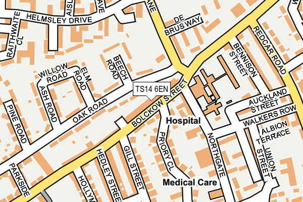 TS14 6EN map - OS OpenMap – Local (Ordnance Survey)