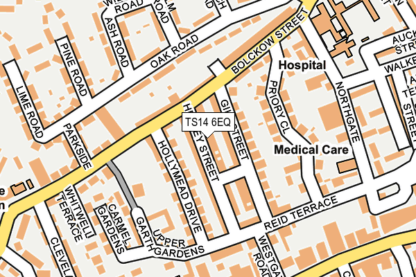 TS14 6EQ map - OS OpenMap – Local (Ordnance Survey)