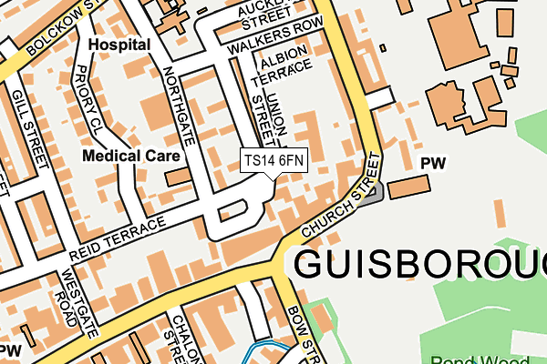 TS14 6FN map - OS OpenMap – Local (Ordnance Survey)