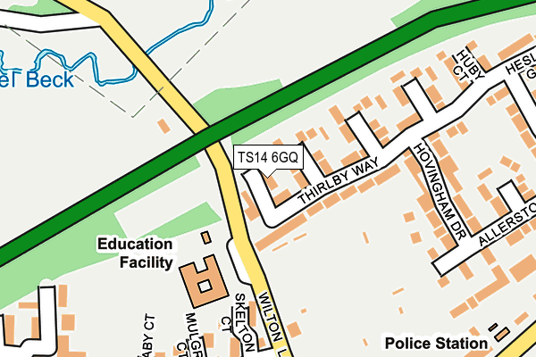 TS14 6GQ map - OS OpenMap – Local (Ordnance Survey)