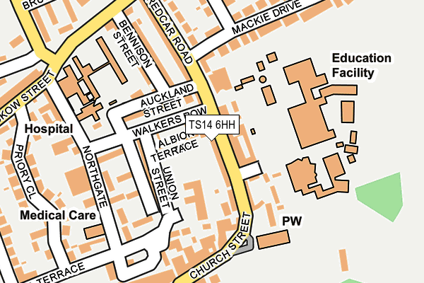 TS14 6HH map - OS OpenMap – Local (Ordnance Survey)