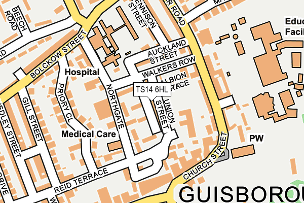 TS14 6HL map - OS OpenMap – Local (Ordnance Survey)