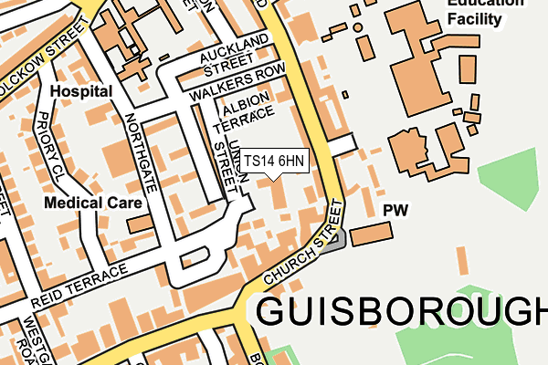 TS14 6HN map - OS OpenMap – Local (Ordnance Survey)