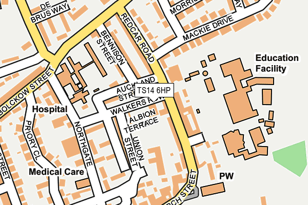 TS14 6HP map - OS OpenMap – Local (Ordnance Survey)