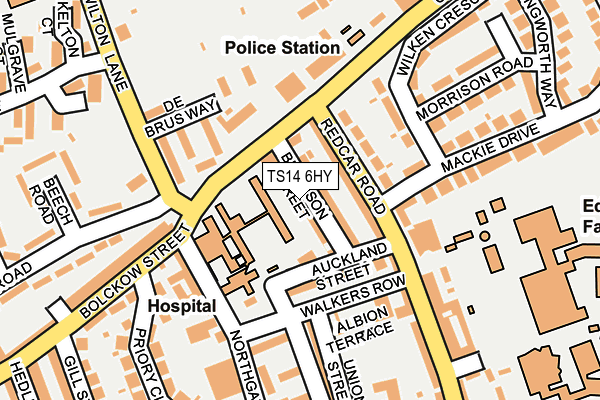 TS14 6HY map - OS OpenMap – Local (Ordnance Survey)