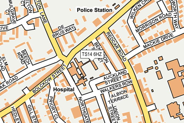 TS14 6HZ map - OS OpenMap – Local (Ordnance Survey)