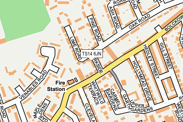 TS14 6JN map - OS OpenMap – Local (Ordnance Survey)