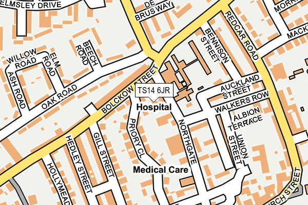 TS14 6JR map - OS OpenMap – Local (Ordnance Survey)