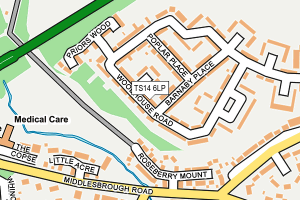 TS14 6LP map - OS OpenMap – Local (Ordnance Survey)