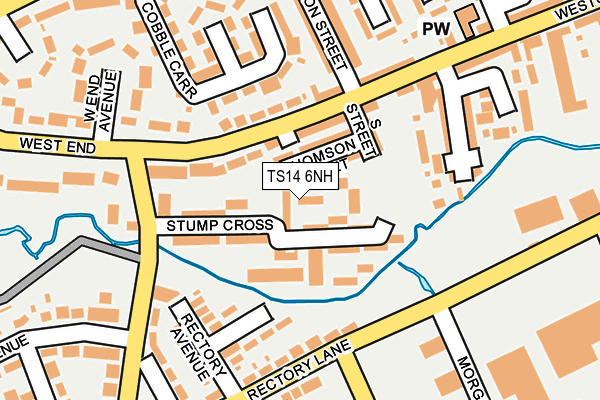 TS14 6NH map - OS OpenMap – Local (Ordnance Survey)
