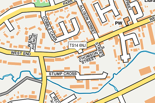 TS14 6NJ map - OS OpenMap – Local (Ordnance Survey)