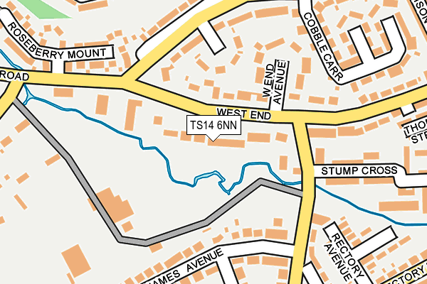 TS14 6NN map - OS OpenMap – Local (Ordnance Survey)