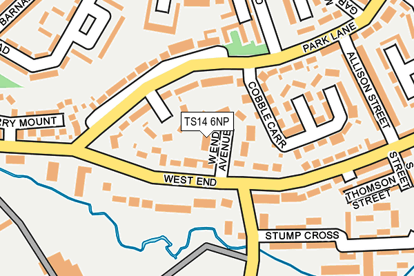 TS14 6NP map - OS OpenMap – Local (Ordnance Survey)