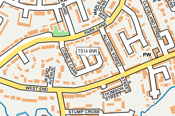 TS14 6NR map - OS OpenMap – Local (Ordnance Survey)