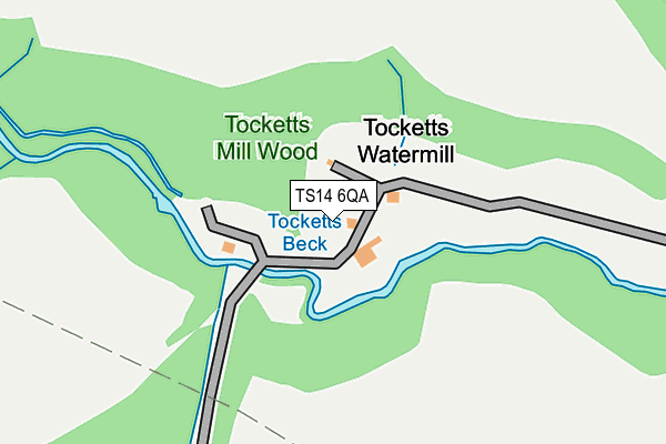 TS14 6QA map - OS OpenMap – Local (Ordnance Survey)