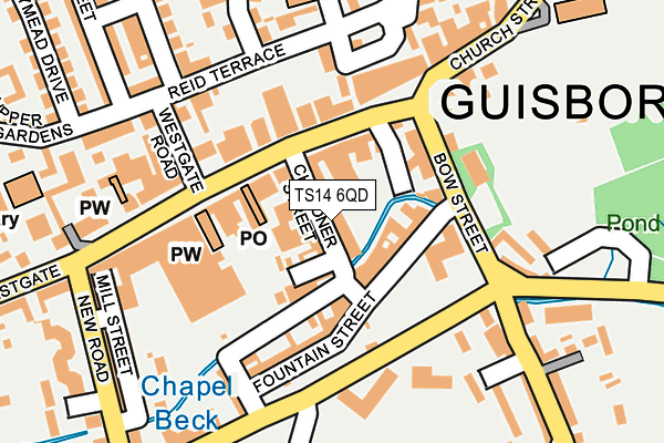 Map of GUISBOROUGH BOOKSHOP LIMITED at local scale