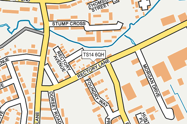 TS14 6QH map - OS OpenMap – Local (Ordnance Survey)