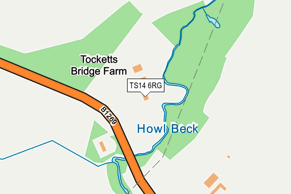 TS14 6RG map - OS OpenMap – Local (Ordnance Survey)