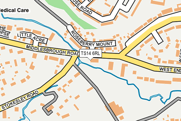 TS14 6RL map - OS OpenMap – Local (Ordnance Survey)