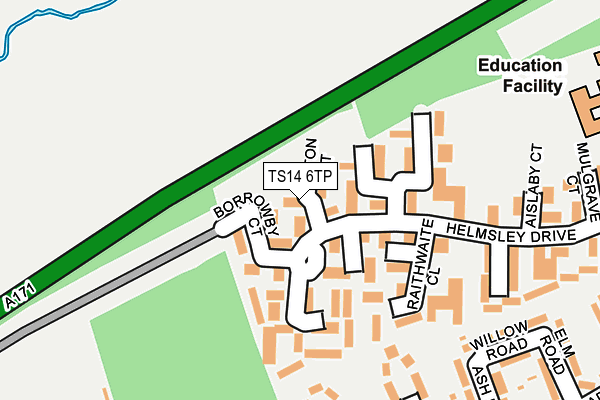 TS14 6TP map - OS OpenMap – Local (Ordnance Survey)