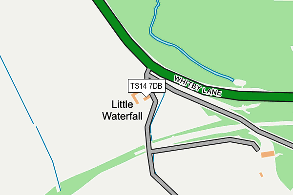 TS14 7DB map - OS OpenMap – Local (Ordnance Survey)