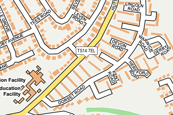 TS14 7EL map - OS OpenMap – Local (Ordnance Survey)