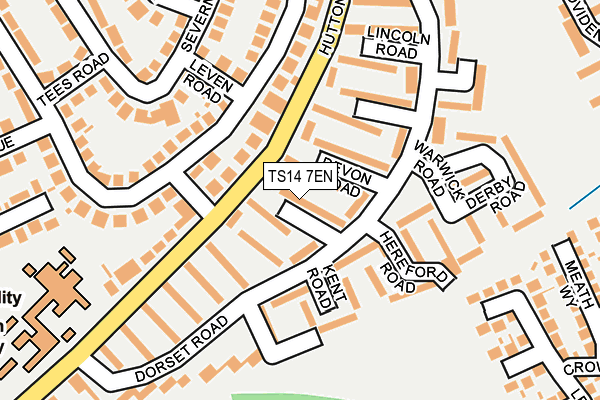 TS14 7EN map - OS OpenMap – Local (Ordnance Survey)