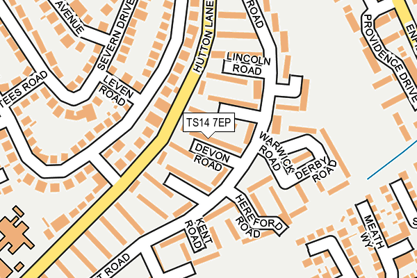 TS14 7EP map - OS OpenMap – Local (Ordnance Survey)