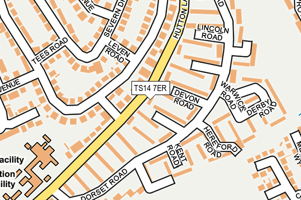 TS14 7ER map - OS OpenMap – Local (Ordnance Survey)